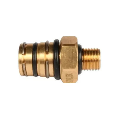 Соединитель переходник Крал М14x1.5 P5 поворотный латунь 8422