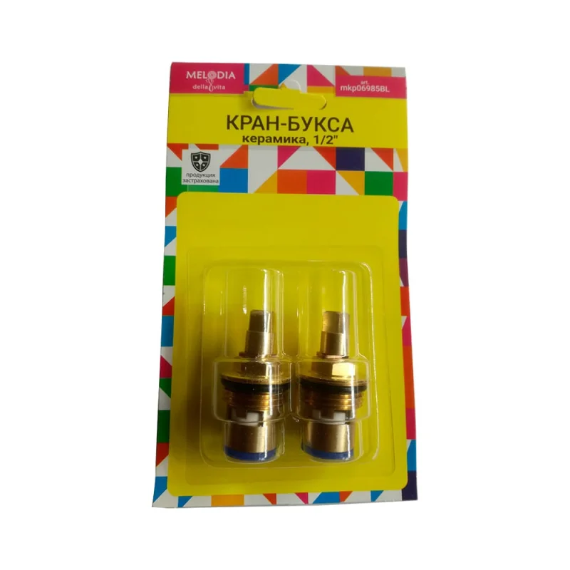 Кран букса Melodia della vita керамика 1/2 квадрат, 7 мм, поворот 90 град. Пара 34170