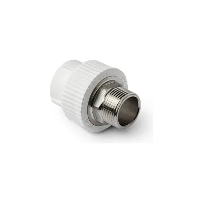Комбинированная муфта под ключ PRO AQUA PP-R НР белая 90-3 PA23528