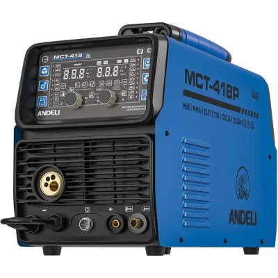 Инвертор сварочный многофункциональный ANDELI MCT-418P режимы MIG\TIG\COLD\CUT\MMA\CLEAN артикул ADL20-607