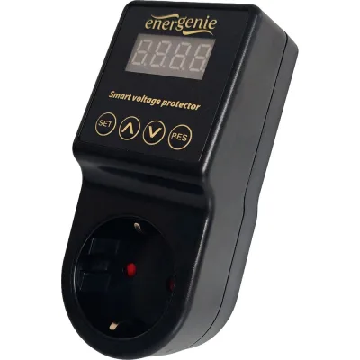 Реле напряжения Energenie c дисплеем, 15A, черный, блистер EHB8-3