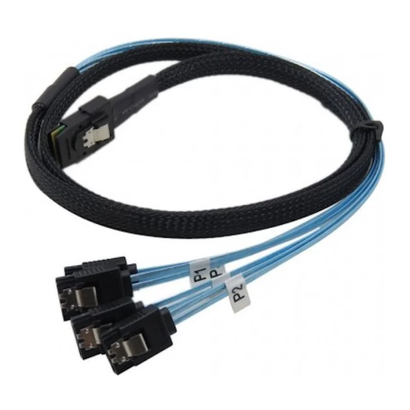 Кабель KS-is miniSAS M на SATA 7p M x 4 KS-957