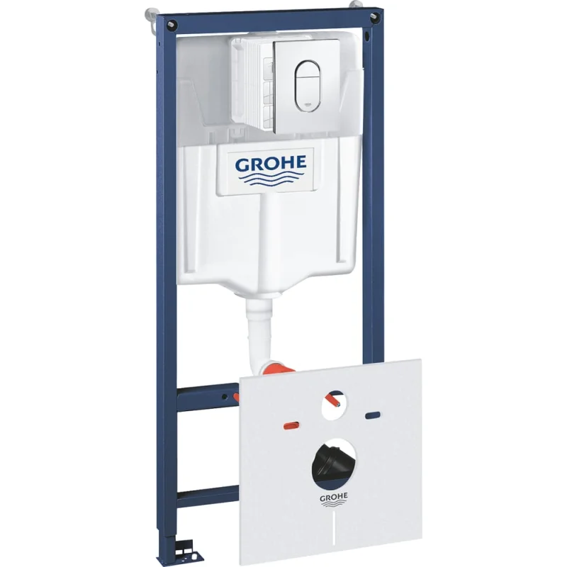 Система инсталляции для подвесного унитаза GROHE Rapid SL 4 в 1 в сборе, с кнопкой смыва Arena Cosmopolitan 38929000