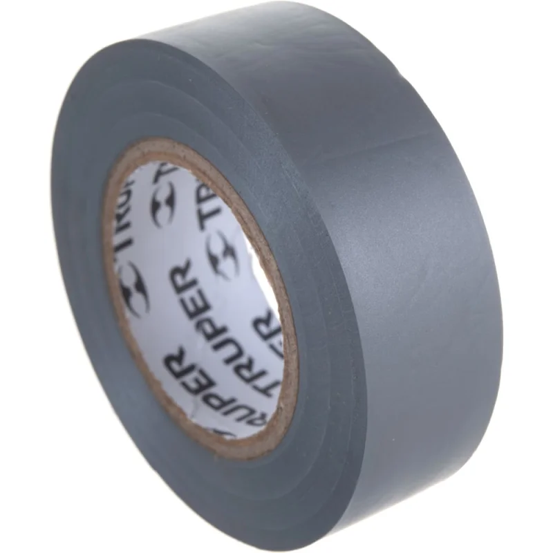Изолента Truper акрил, 9 м, ширина 19 мм, серая M-22G 13516