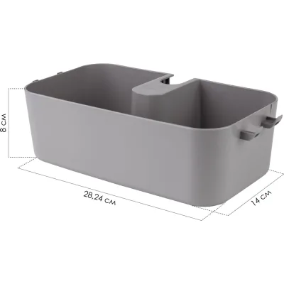 Полка для душа Berossi Kvina (дымчато-серый) АС 92865000