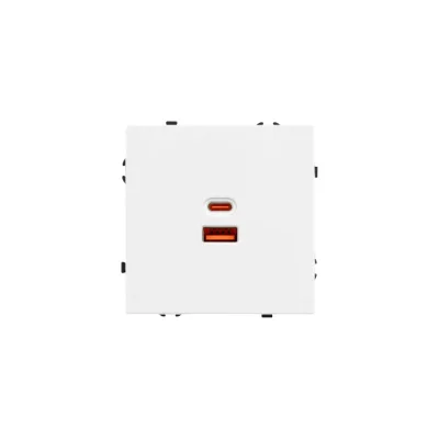 Розетка USB Arlight ARL NOBE тип A+C софт-тач белый кварц SCT-MUAC-SFPL-FC-WH 1шт 054316(1)