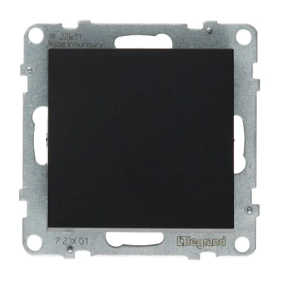 Выключатель Legrand Suno одноклавишный встраиваемый антрацит (721401)