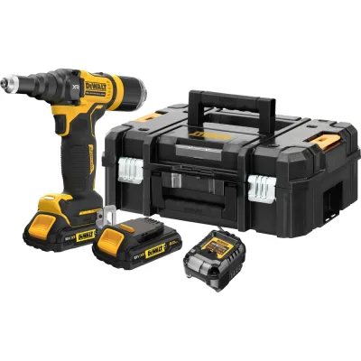 Аккумуляторный заклепочный пистолет Dewalt DCF403D2GT, 18 В, в кейсе TSTAK DCF403D2GT-QW