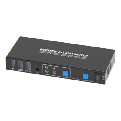 KVM переключатель KS-is HDMI x2, USB x3 KS-705B