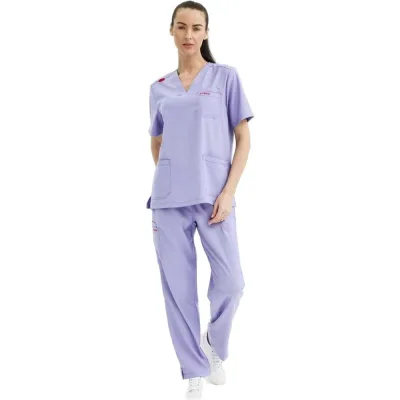 Костюм (блузка/брюки) женский TRUD RS72614, сиреневый, L (46-48) 4610410934299 01.217344/L