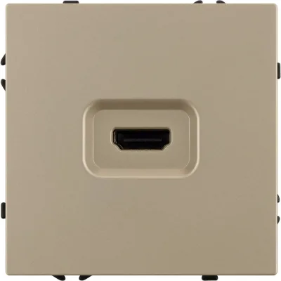 Механизм HDMI розетки Arlight SCT-NOBE-MHD1-SFPL-GD 1шт 061843