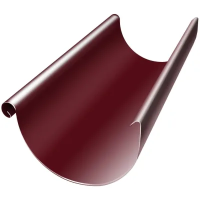 Желоб полукруглый Grand Line GL PU 125 мм 2,5м RAL 3005 ШК 087954