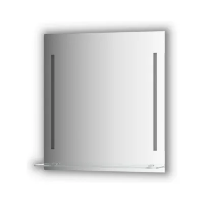 Зеркало с полочкой EVOFORM 70 см с 2-мя встроенными LED-светильниками 11 W (70x75 см) BY 2163