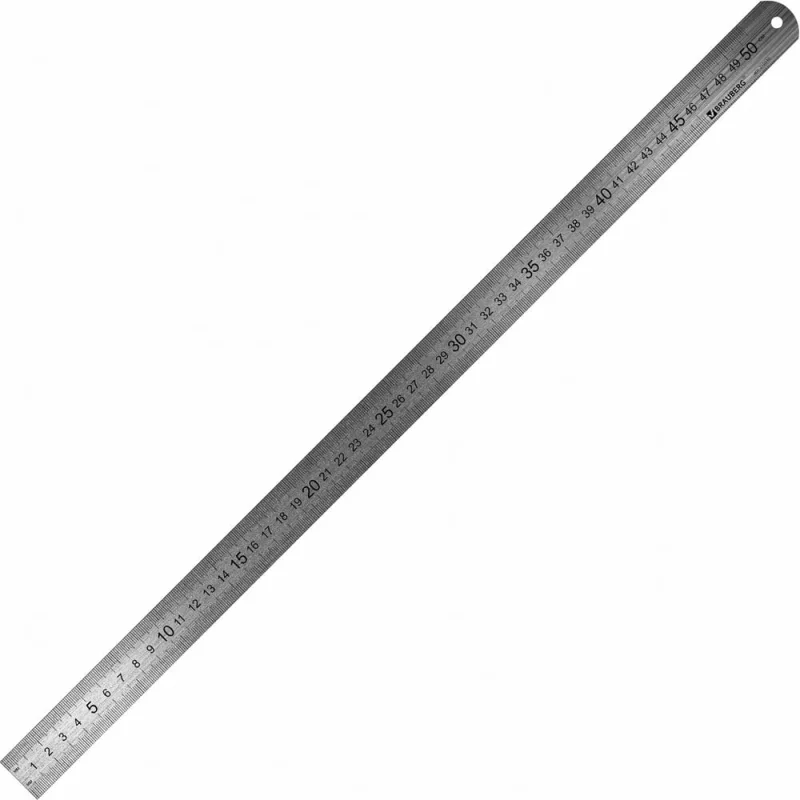 Металлическая линейка BRAUBERG 50 см 210310