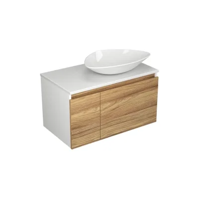 Тумба с раковиной Bauedge (тумба Bau Dream Blackwood 80, умывальник BAU Triangle 59x39) BD0490