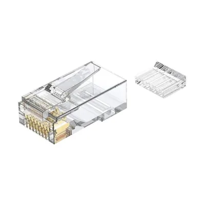 Коннектор со вставкой RIPO RJ-45 (8P8C) cat.6, (Класс Е), универсальные ножи 003-400036
