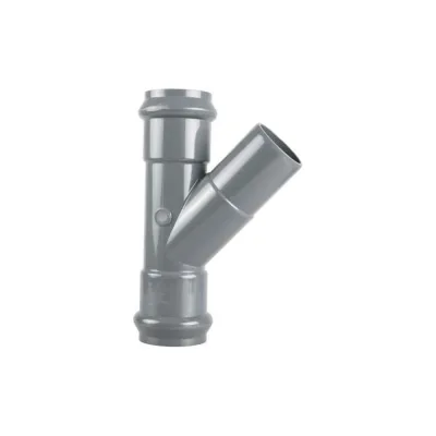 Тройник AQUAVIVA НПВХ напорный раструбный 160/160x45 AQV105160 32579