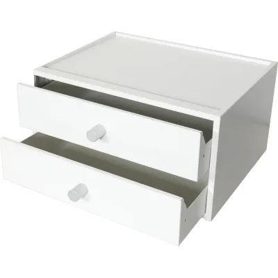 Металлический 2-ящичный органайзер Garnelle SD-D2 RAL9003