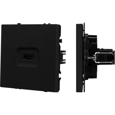 Механизм HDMI розетки Arlight SCT-NOBE-MHD1-SFPL-BK 1шт 061841