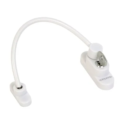 Блокиратор открывания окна Doorlock CH02/200/2set/W, белый RAL9016, тросовый, с ключом, 2 комплекта 74426