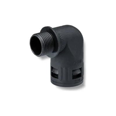 Муфта для гофрированных труб Weyer WQW-M16B/AD13.0 - коннектор угловой, нар. M16x1.5 WE1701900