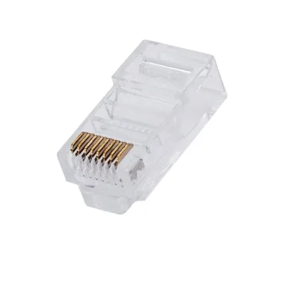 Коннектор Filum FL-PG-U5E-LT Сat 5e, UTP, RJ45(8p8c), 6мкд, универсальный, для одножильного и многожильного кабеля, 100 шт 00-01293258