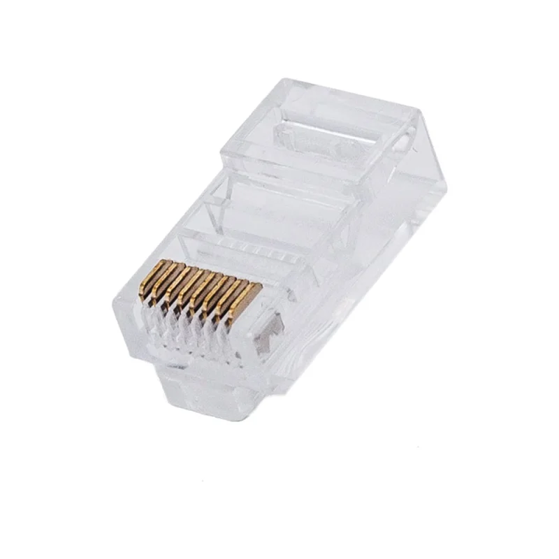 Коннектор Filum FL-PG-U5E-LT Сat 5e, UTP, RJ45(8p8c), 6мкд, универсальный, для одножильного и многожильного кабеля, 100 шт 00-01293258