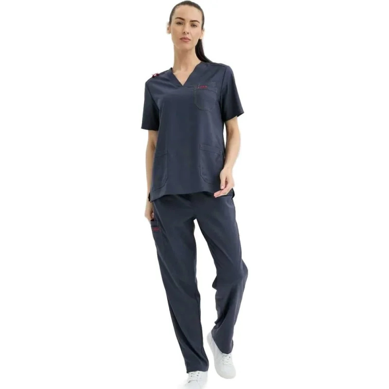Костюм (блузка/брюки) женский TRUD RS72614, темно-серый, 2XL (50-52) 4610410934503 01.216186/2XL