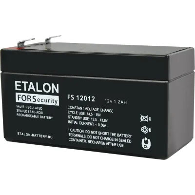 Аккумулятор ETALON FS 12012 (12 В, 1.2 Ач) Etalon Battery 00-00006436