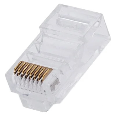 Коннектор Filum FL-PG-U6 Cat 6, UTP, RJ45(8p8c), 50мкд, универсальный, для одножильного и многожильного кабеля, 100 шт, 00-01293264