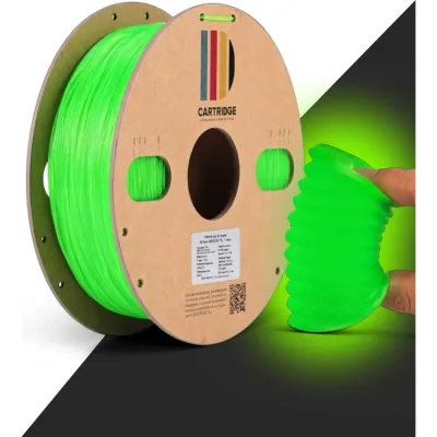 Пластик для 3D-принтера Solution print TPU 95A CartriDge, 1.75 мм, 1 кг, люминесцентный зеленый 365060