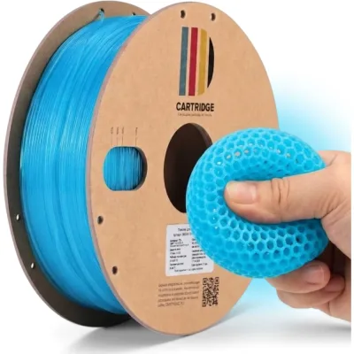 Пластик для 3D-принтера Solution print TPU 95A CartriDge, 1.75 мм, 1 кг, люминесцентный голубой 365061