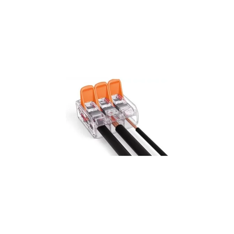 Соединитель клеммный RIPO PCT-413 (аналог 221-413) 3 контакта(упк.50шт.) 008-400030-50
