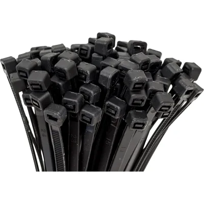 Нейлоновые стяжки Fortisflex КСС 5x160 мм, черный, 100 шт. 89905
