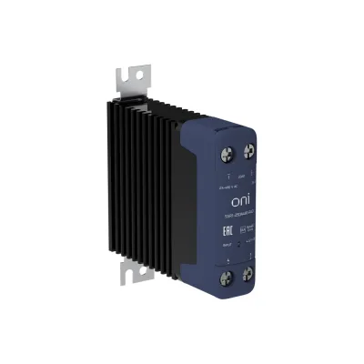 Реле твердотельное ONI SSR1 25А 4-32В DC 24-480В AC с радиатором SSR1-25DA480-RAD