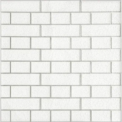 Комплект 5 шт 3D панель для стен LAKO DECOR Барокко цвет Белый кирпич, 70x70см, толщина 6мм LKD-5-XY-R101-KO