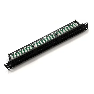 Патч-панель Filum FL-PP-5E48U1 19" HD, 1U, Cat 5e, 48 портов RJ45 (8p8c), неэкранированная, Dual IDC (110/KRONE), 00-01290161