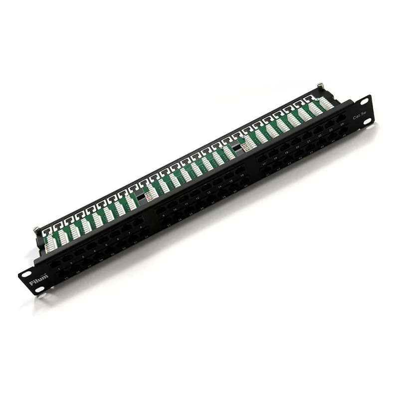 Патч-панель Filum FL-PP-5E48U1 19" HD, 1U, Cat 5e, 48 портов RJ45 (8p8c), неэкранированная, Dual IDC (110/KRONE), 00-01290161