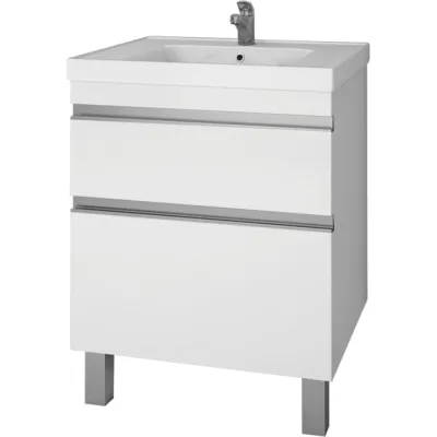 Тумба Dreja eco Grace Pus 60, белый лак, 2 ящика 99.0904