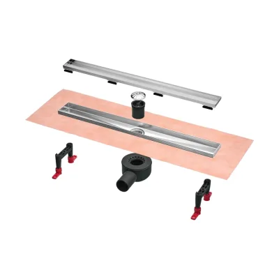 Комплект дренажного канала TECEspring linus 900 мм, plate, с мембраной S600900