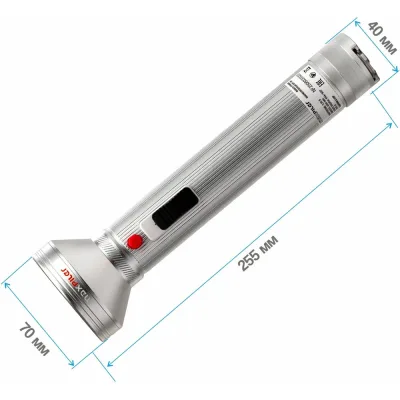Фонарь ручной аккумуляторный MAXPILER (600/320/80 Лм, LED, 3 режима 1,5-25ч, 3.65В/4000мАч, крючок) MPF-06