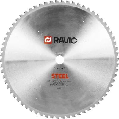 Диск пильный по стали Ravic 355x2.2/1.8x25.4 мм, Z=66 210.0355
