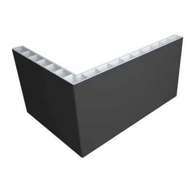 Наличник AquaDoor телескопический 70х100х2200 мм ПВХ графит прямой (1 шт.)