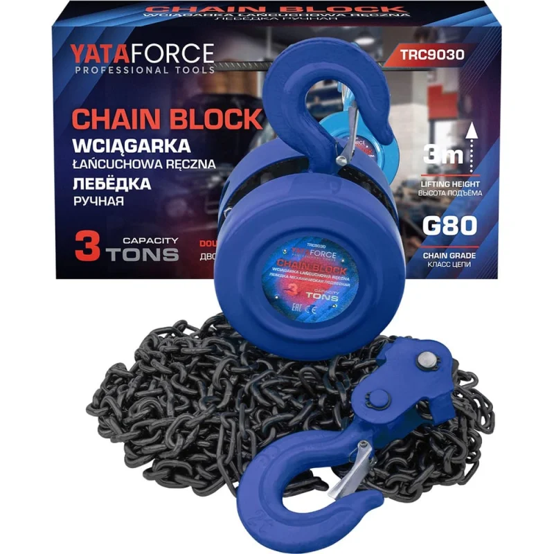 Таль ручная YATAFORCE 3т YF-TRC9030(62806)