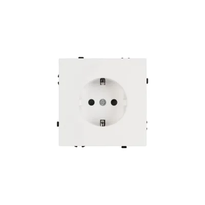 Розетка Arlight ARL NOBE заземляющий контакт, со шторками софт-тач белый кварц SCT-MEU-SFPL-WH 1шт 054276(1)