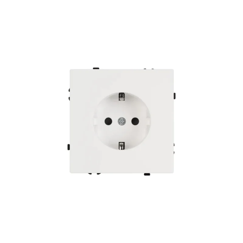 Розетка Arlight ARL NOBE заземляющий контакт, со шторками софт-тач белый кварц SCT-MEU-SFPL-WH 1шт 054276(1)