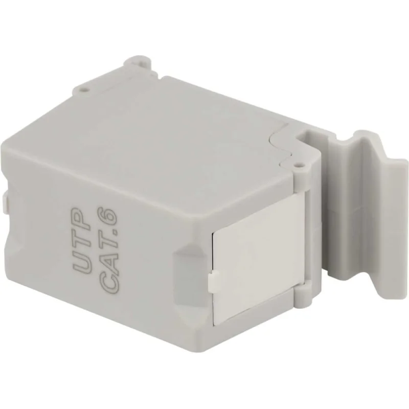 LANMASTER ΠΠΎΠ²ΡΠΎΡΠΈΡΠ΅Π»Ρ ΠΏΠΎΡΡΠΎΠ² RJ45 Π½Π° DIN-ΡΠ΅ΠΉΠΊΡ, Π½Π΅ΡΠΊΡΠ°Π½ΠΈΡΠΎΠ²Π°Π½Π½ΡΠΉ, ΠΊΠ°Ρ.6, ΡΠΎΡΠΌΠ°ΡΠ° Keystone, ΡΠΎ ΡΡΠΎΡΠΊΠ°ΠΌΠΈ, Π±Π΅Π»ΡΠΉ, LAN-DRF-KCP45U6-WH