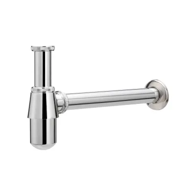 Сифон для раковины бутылочный Iberica Blanca 1 1/4"x32 латунь, без выпуска, хром IB.TP03