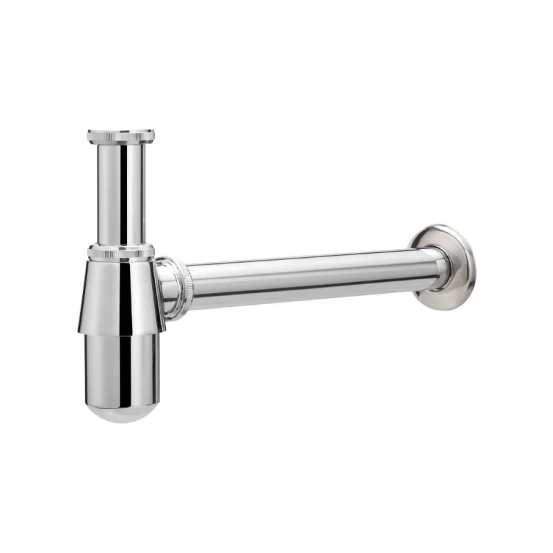 Сифон для раковины бутылочный Iberica Blanca 1 1/4"x32 латунь, без выпуска, хром IB.TP03