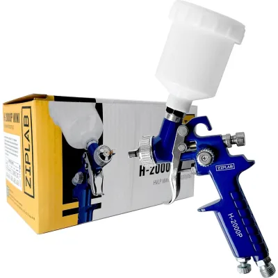 Окрасочный пистолет ZIPLAB H2000P, 0.8 mm, пластиковый бачок 10310